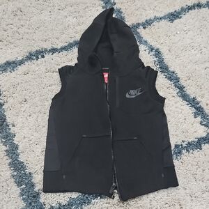 Nike Kids Black Hooded Vest
